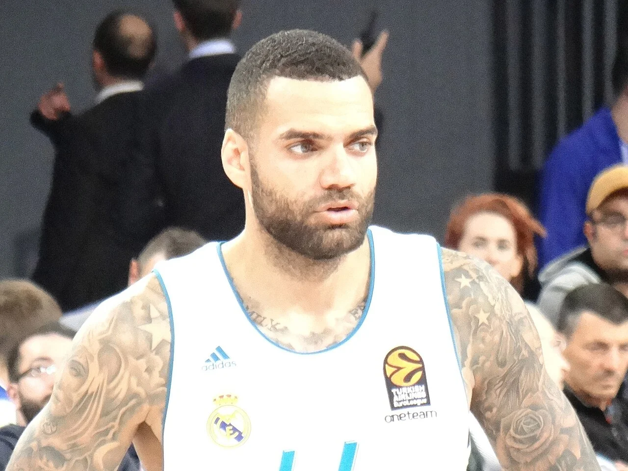 Jeffery Taylor under en Euroleague-match i Real Madrids tröja