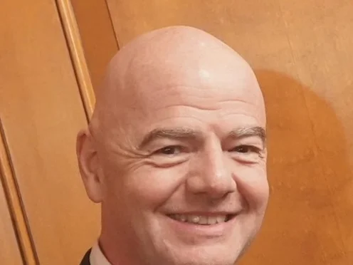 Gianni Infantino, ordförande för fotbollsförbundet Fifa, i porträtt